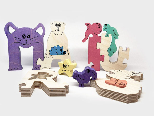 Puzzle prénom en bois - Artisanat jouet bois